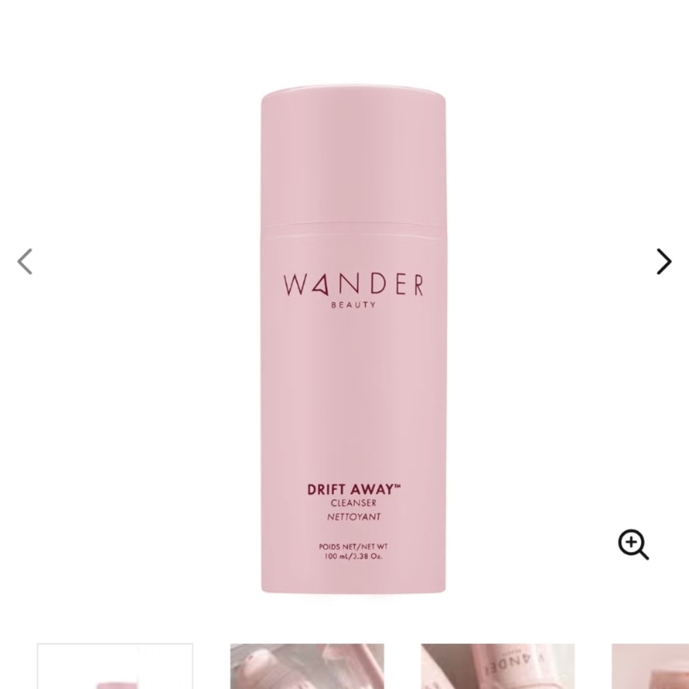 Wander Beauty Drift Away Cleanser - Soft Pink
